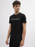 Antony Morato Men Black Printed Round Neck Short Sleeves T-Shirt