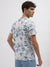 Antony Morato Men Blue Printed Round Neck Short Sleeves T-Shirt