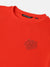 Antony Morato Boys Red Solid Round Neck Short Sleeves T-Shirt