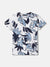 Antony Morato Boys Cream Printed Round Neck Short Sleeves T-Shirt