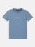 Antony Morato Boys Blue Solid Round Neck Short Sleeves T-Shirt
