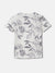 Antony Morato Boys Grey Printed Round Neck Short Sleeves T-Shirt