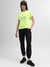Dkny Women Green Printed Round Neck Short Sleeves T-Shirt