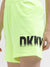 Dkny Women Green Printed Regular Fit Mid-Rise Shorts