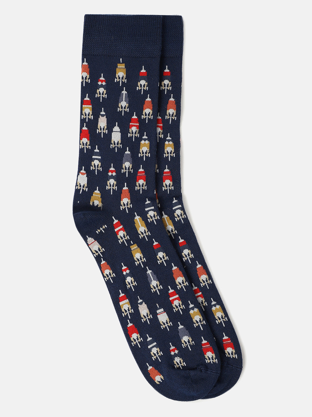 Lindbergh Men Blue Printed Socks