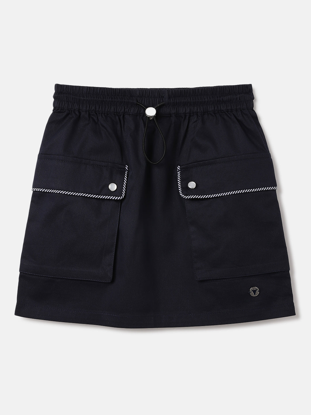 Blue Giraffe Kids Navy Regular Fit Solid Skort