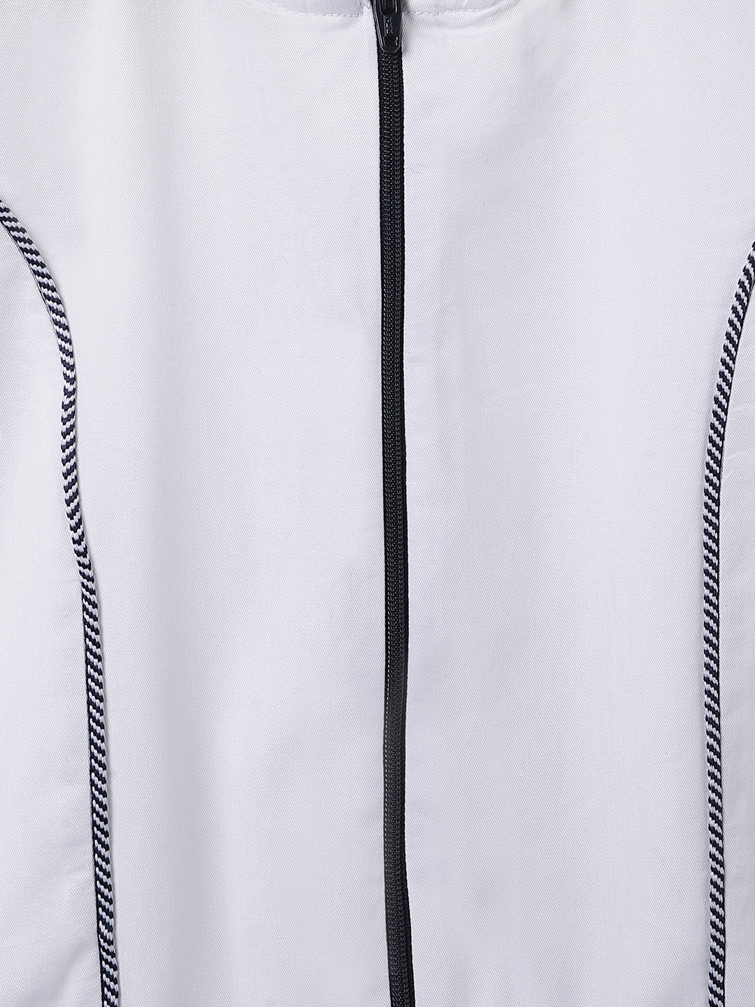 Blue Giraffe Kids White Solid Round Neck Top