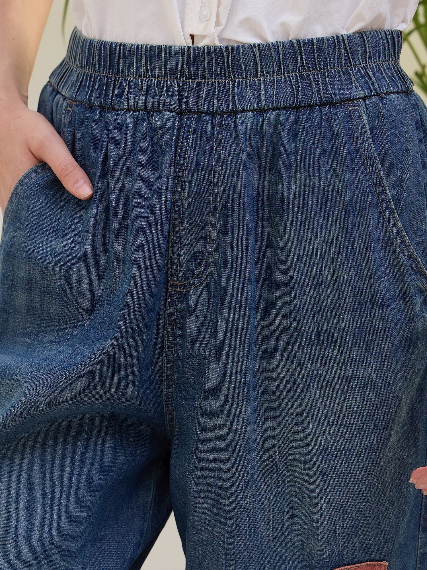 Iconic Women Blue Loose Fit Solid Jeans