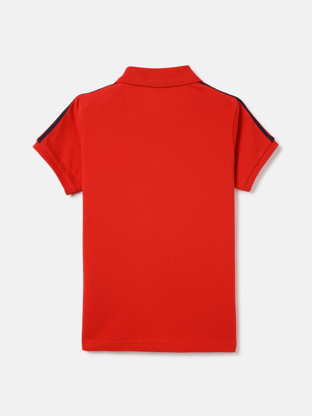 Blue Giraffe Kids Red Solid Polo Tshirt