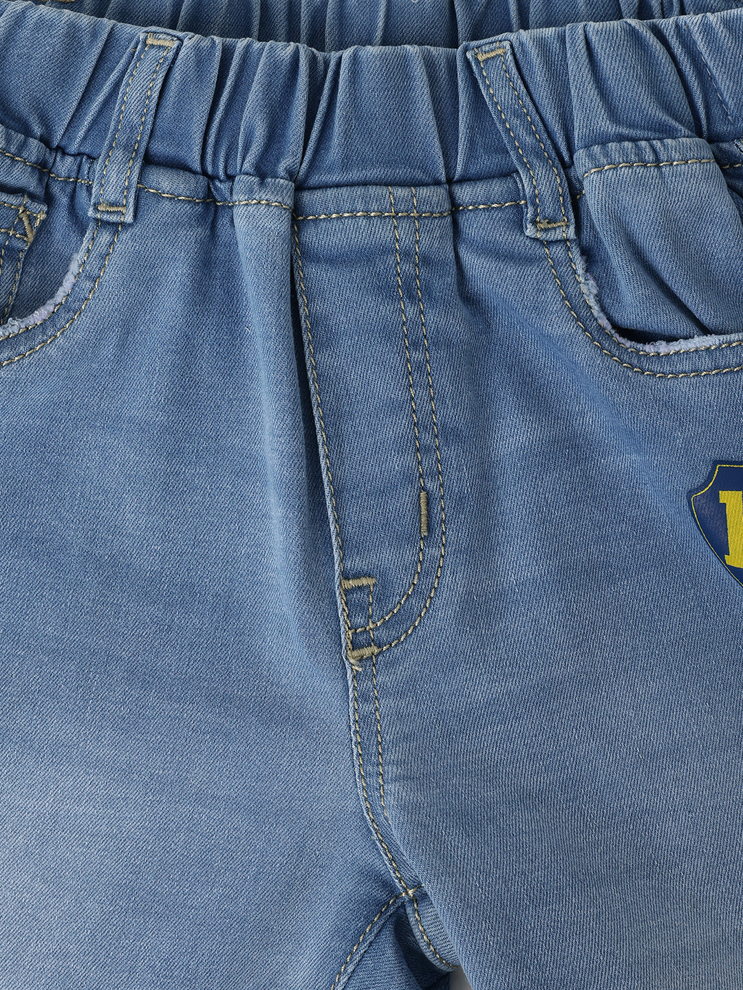 Blue Giraffe Kids Blue Balloon Fit Solid Jeans