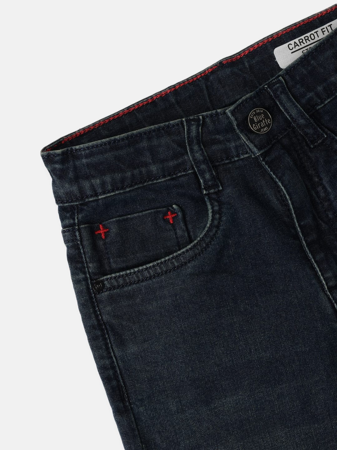 Blue Giraffe Kids Blue Carrot Fit Solid Jeans