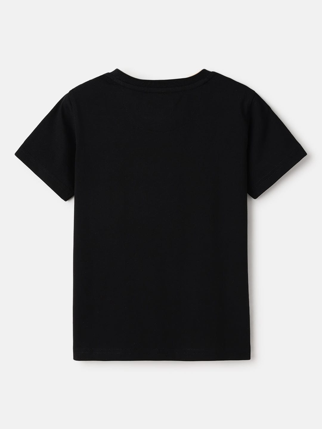 Blue Giraffe Kids Black Regular Fit Printed Tshirt