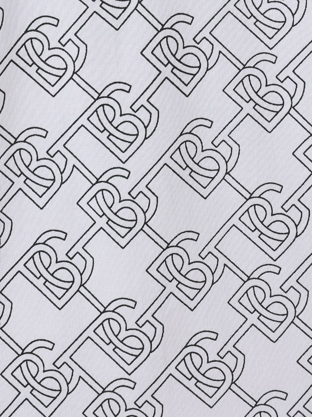 Blue Giraffe Kids Black Regular Fit Printed Polo Tshirt