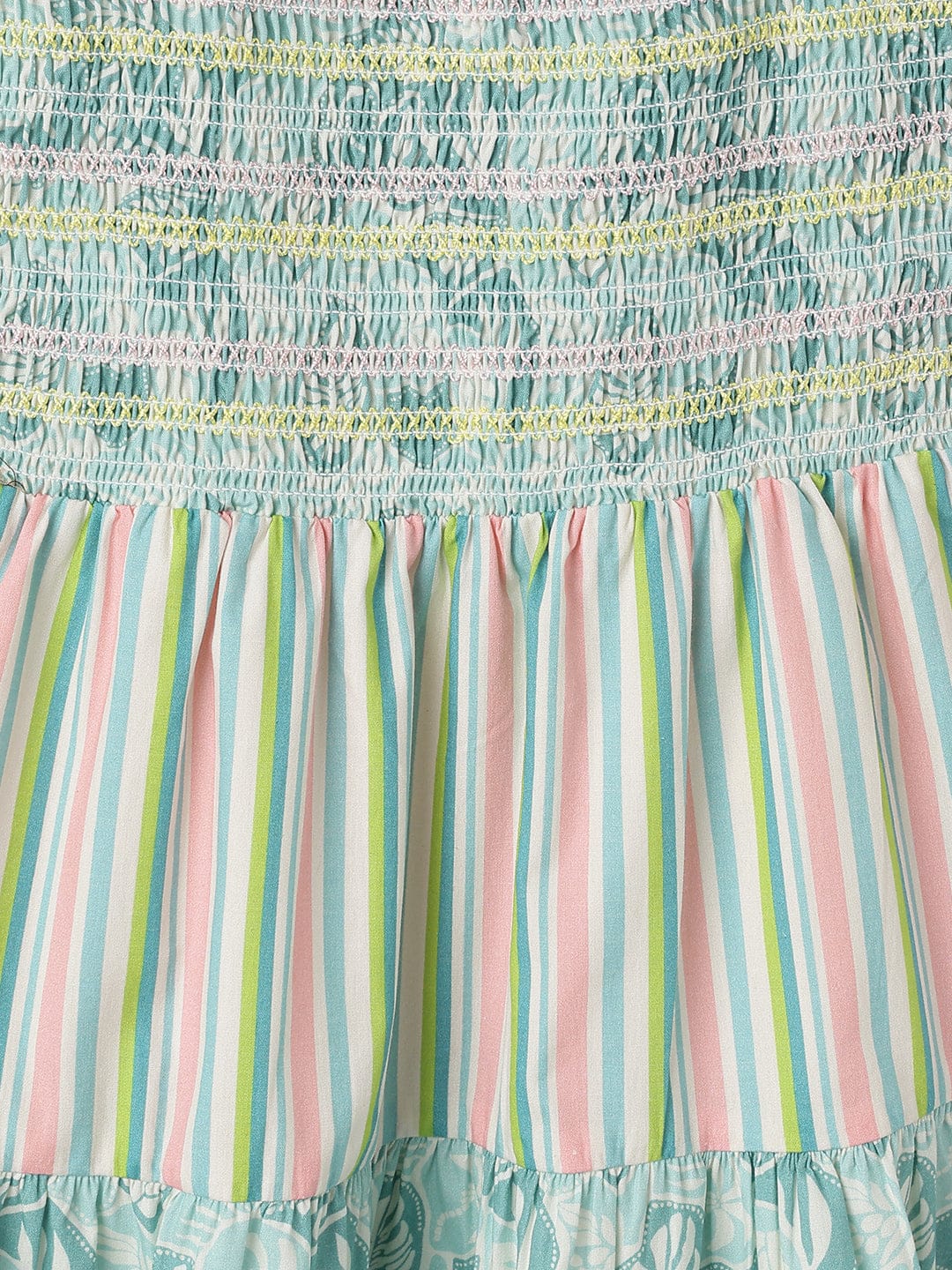 Blue Giraffe Kids Multi Fit And Flare Fit Printed Dress