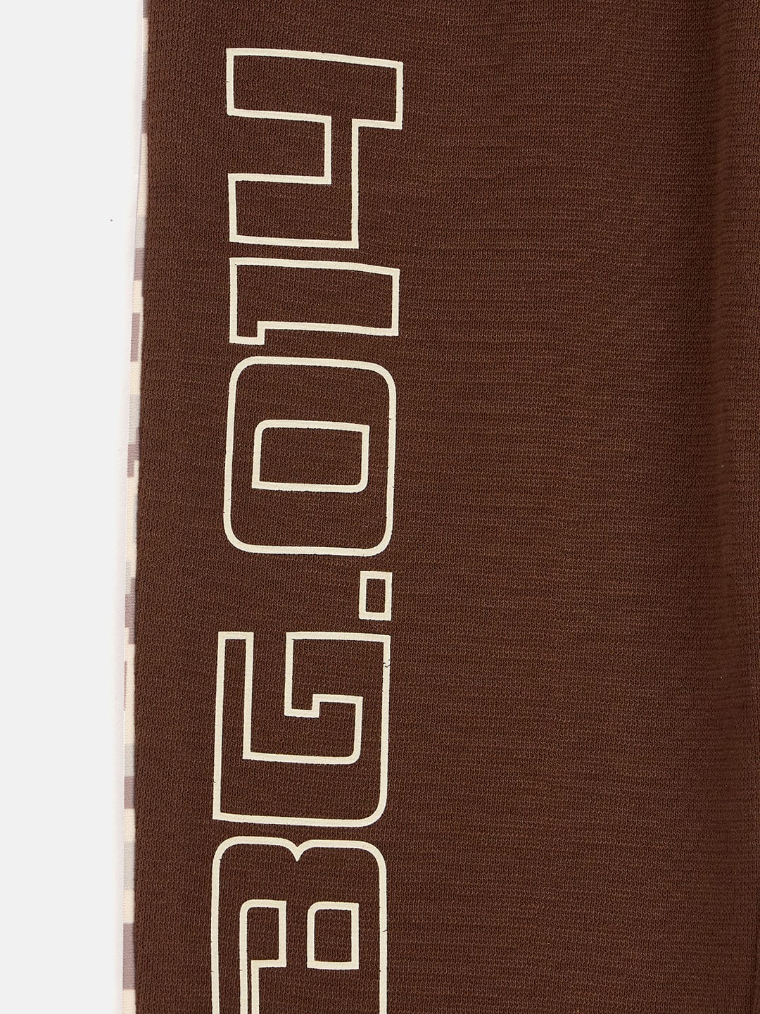 Blue Giraffe Boys Brown Regular Fit Solid Jogger