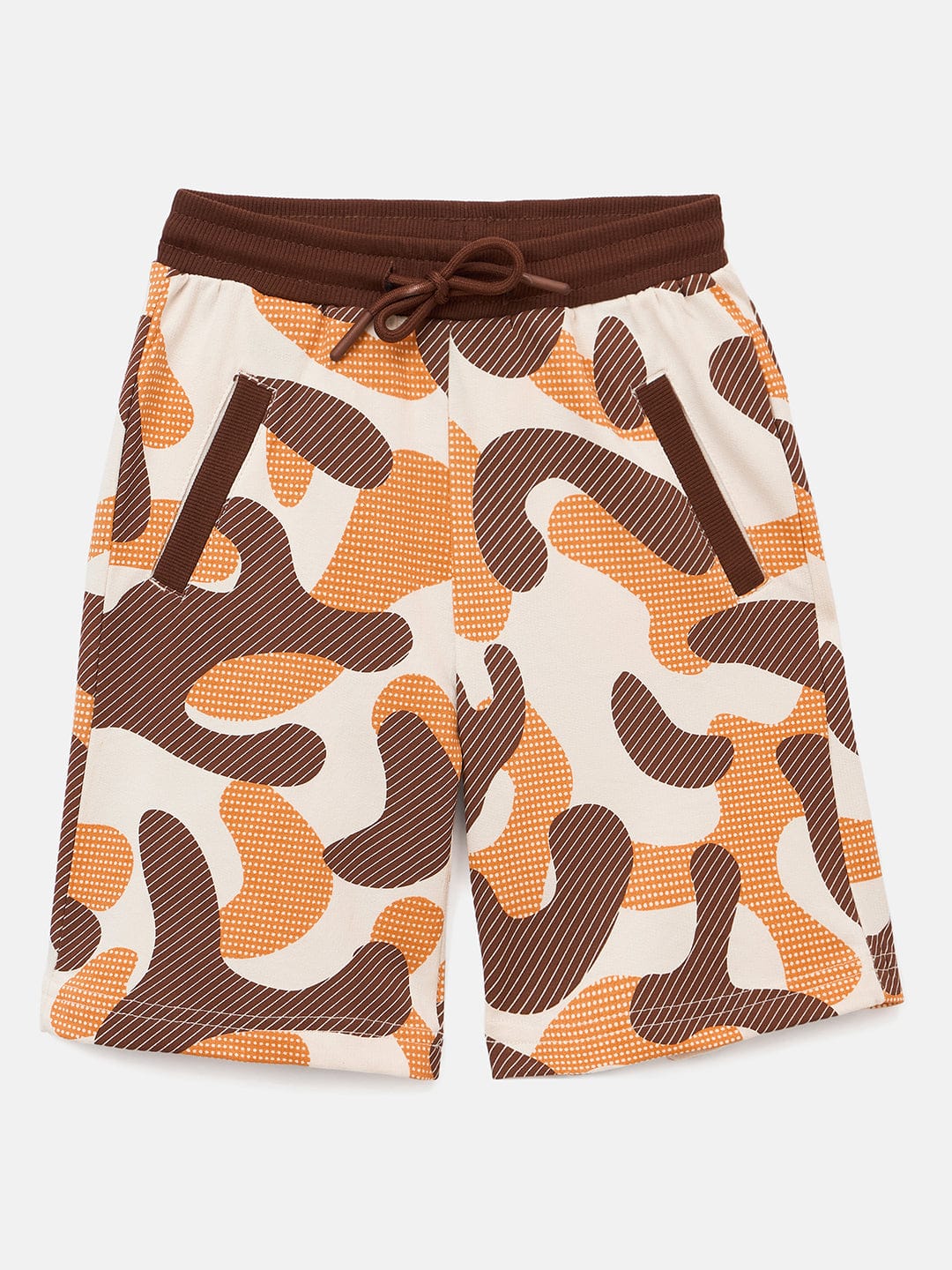 Blue Giraffe Boys Multi Regular Fit Printed Camo Shorts