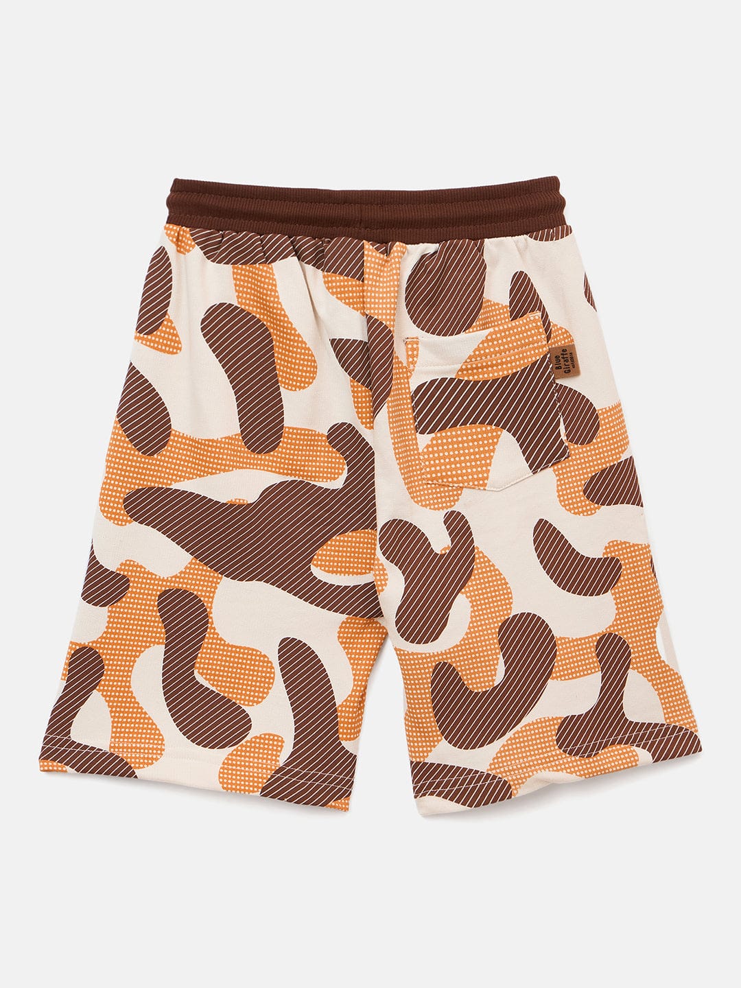 Blue Giraffe Boys Multi Regular Fit Printed Camo Shorts
