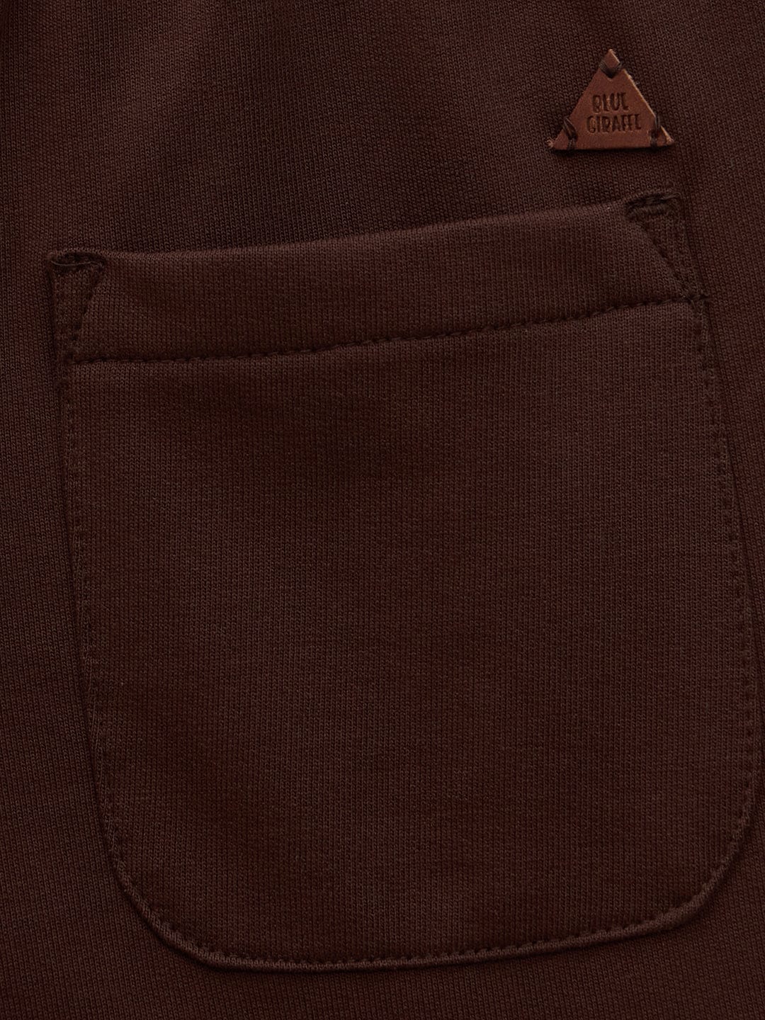 Blue Giraffe Boys Brown Regular Fit Solid Shorts