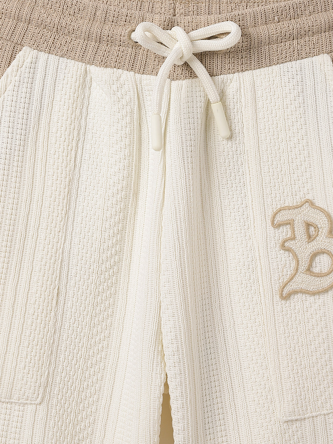 Blue Giraffe Kids Multi Regular Fit Textured Shorts