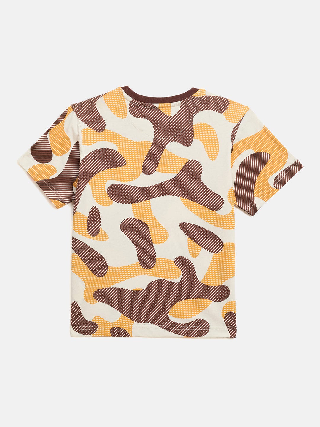 Blue Giraffe Boys Multi Printed Crew Neck TShirt