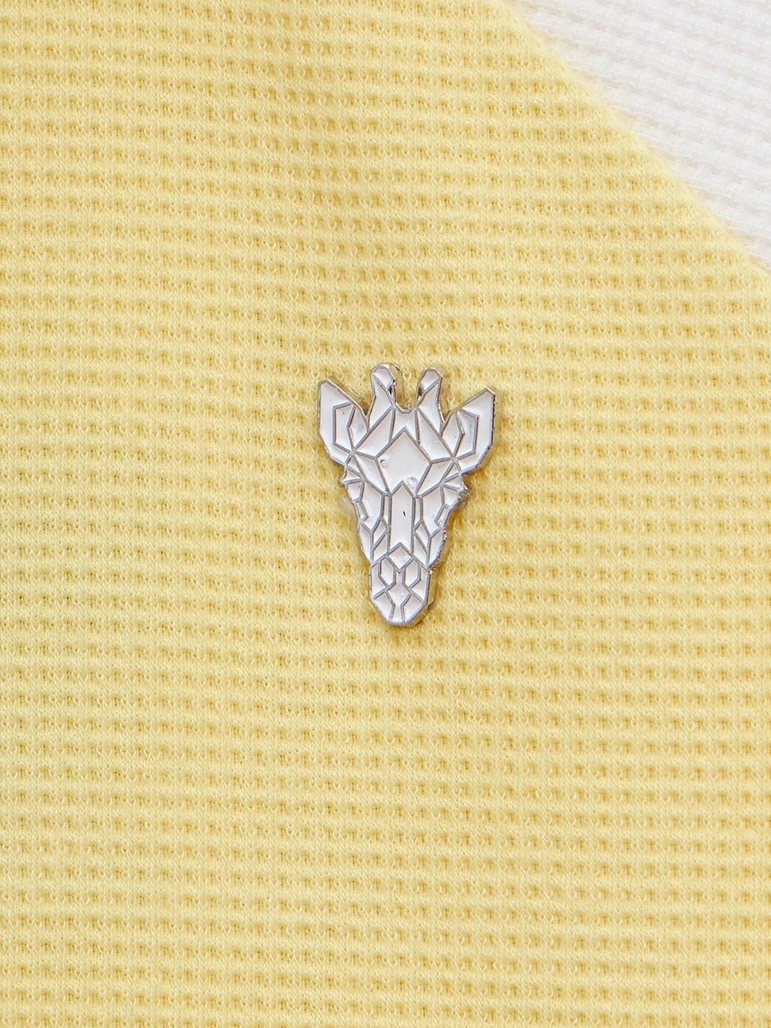 Blue Giraffe Boys Yellow Textured Polo Tshirt