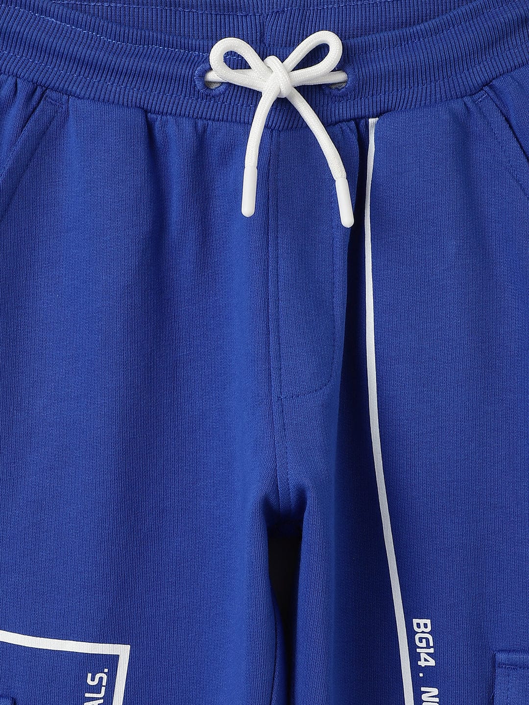 Blue Giraffe Boys Blue Regular Fit Solid Jogger