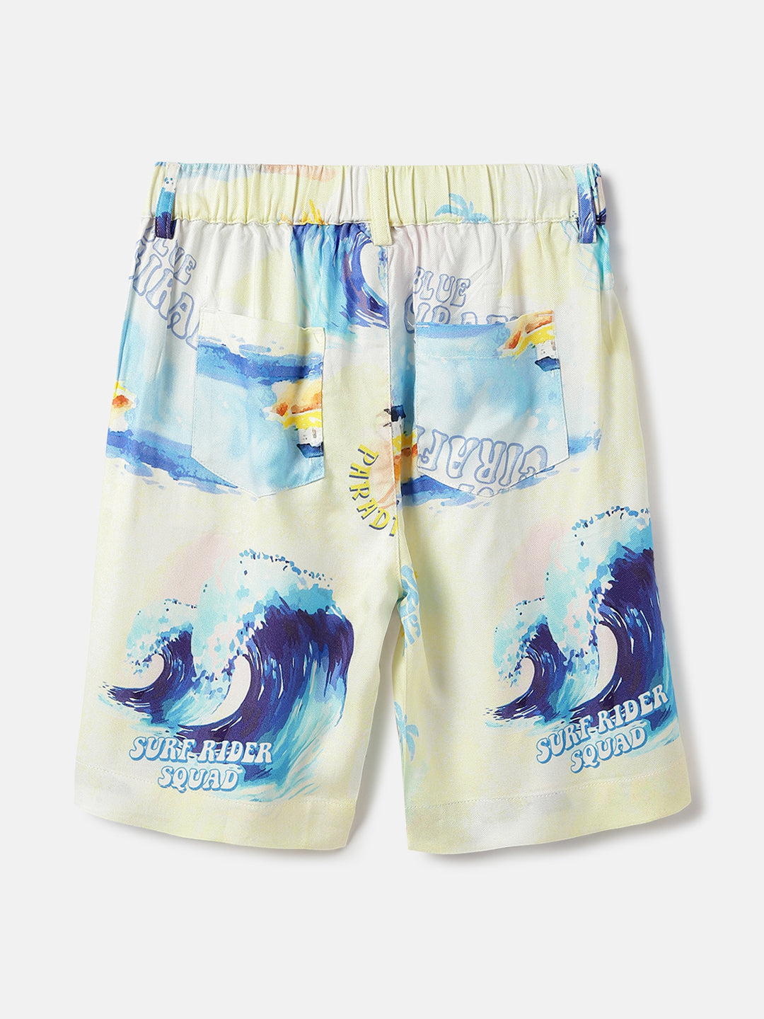 Blue Giraffe Kids Multi Regular Fit Printed Shorts