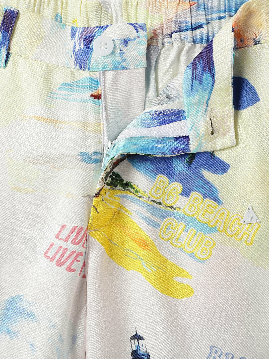 Blue Giraffe Kids Multi Regular Fit Printed Shorts