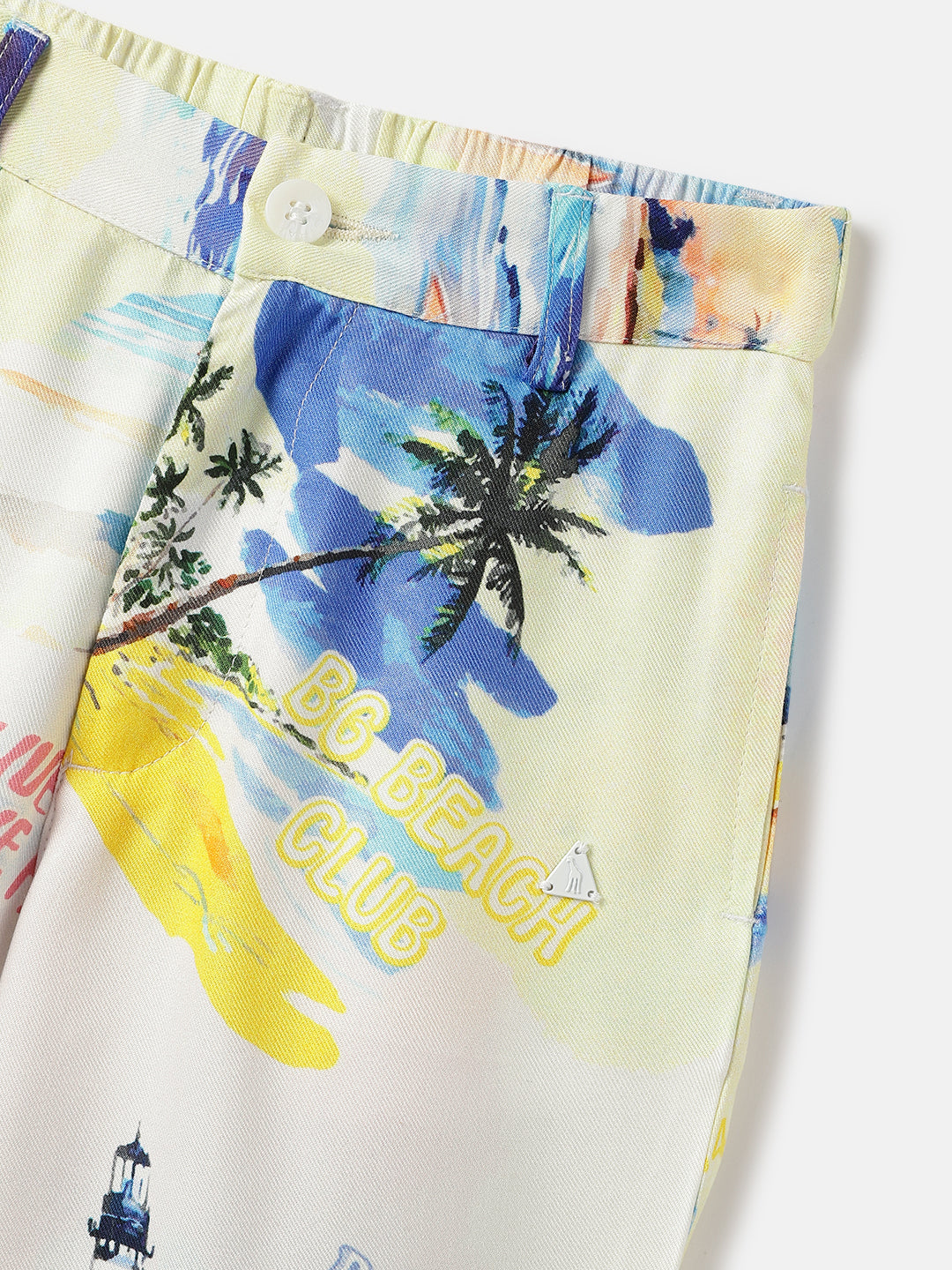 Blue Giraffe Kids Multi Regular Fit Printed Shorts