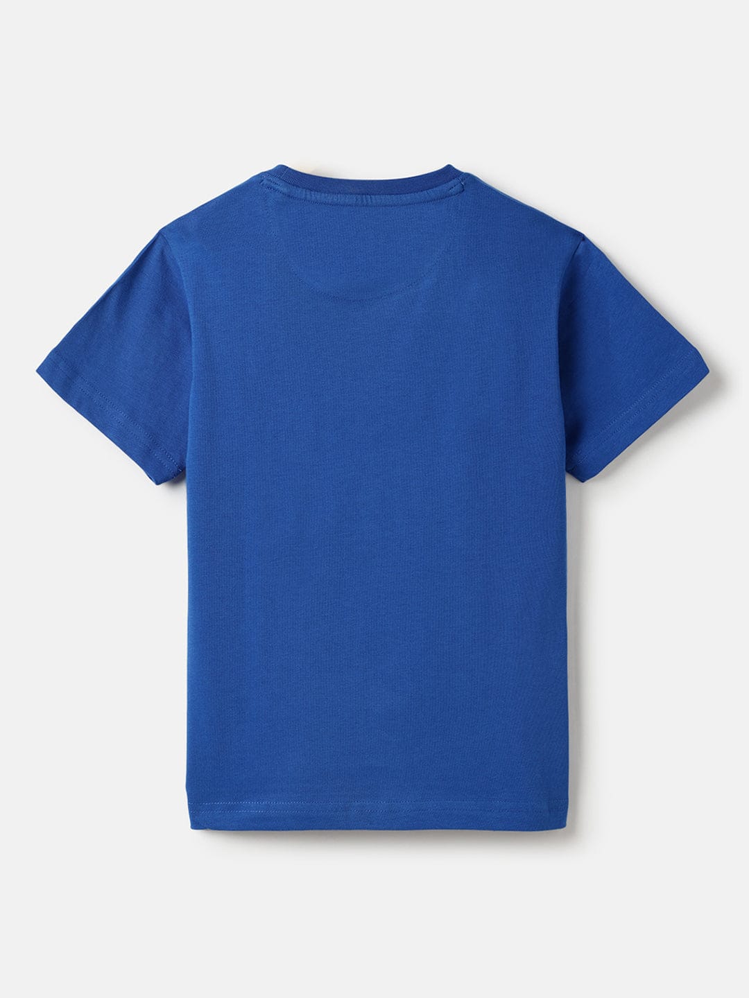 Blue Giraffe Boys Blue Solid Crew Neck TShirt