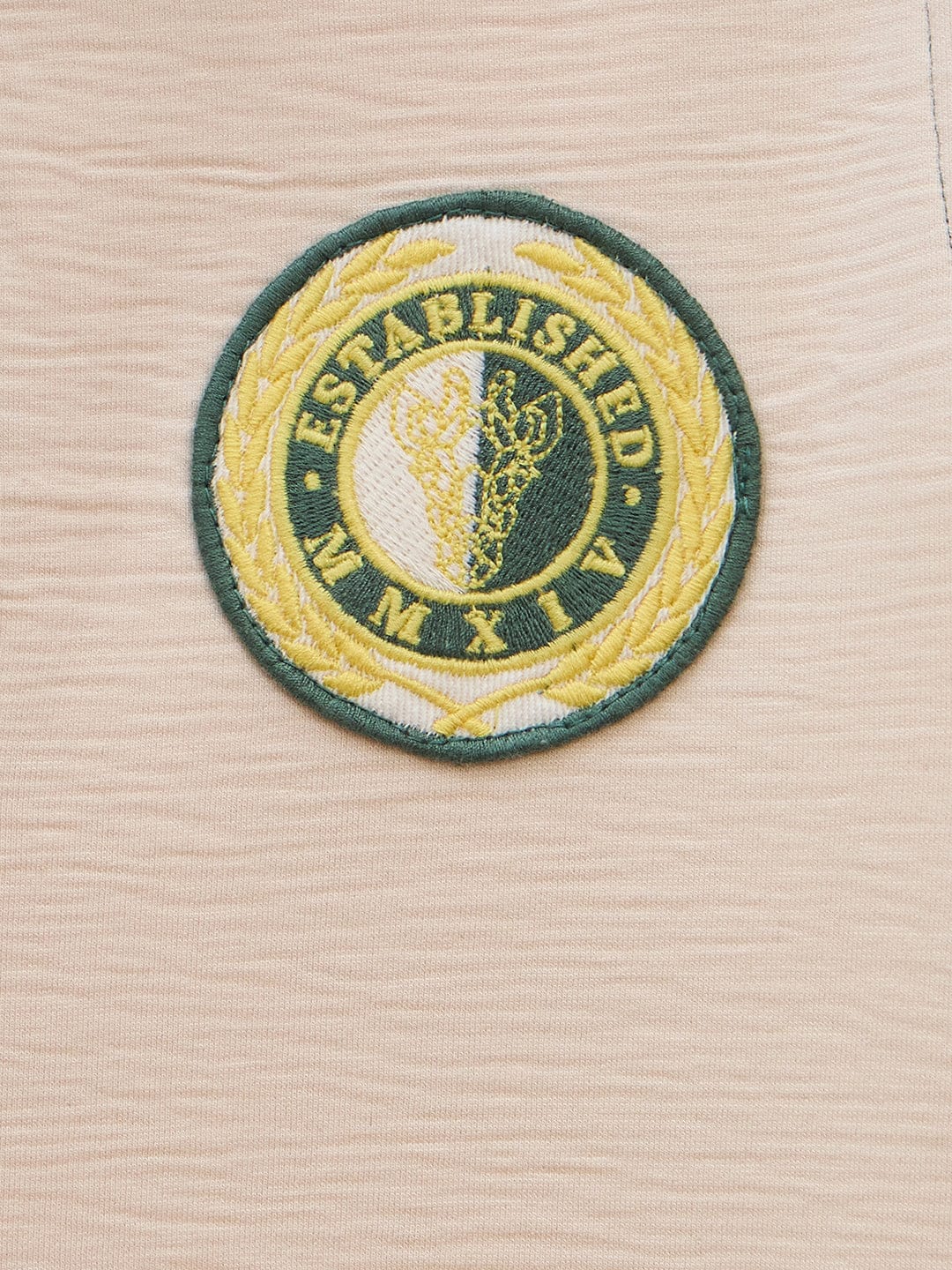 Blue Giraffe Boys Green Solid Polo Tshirt