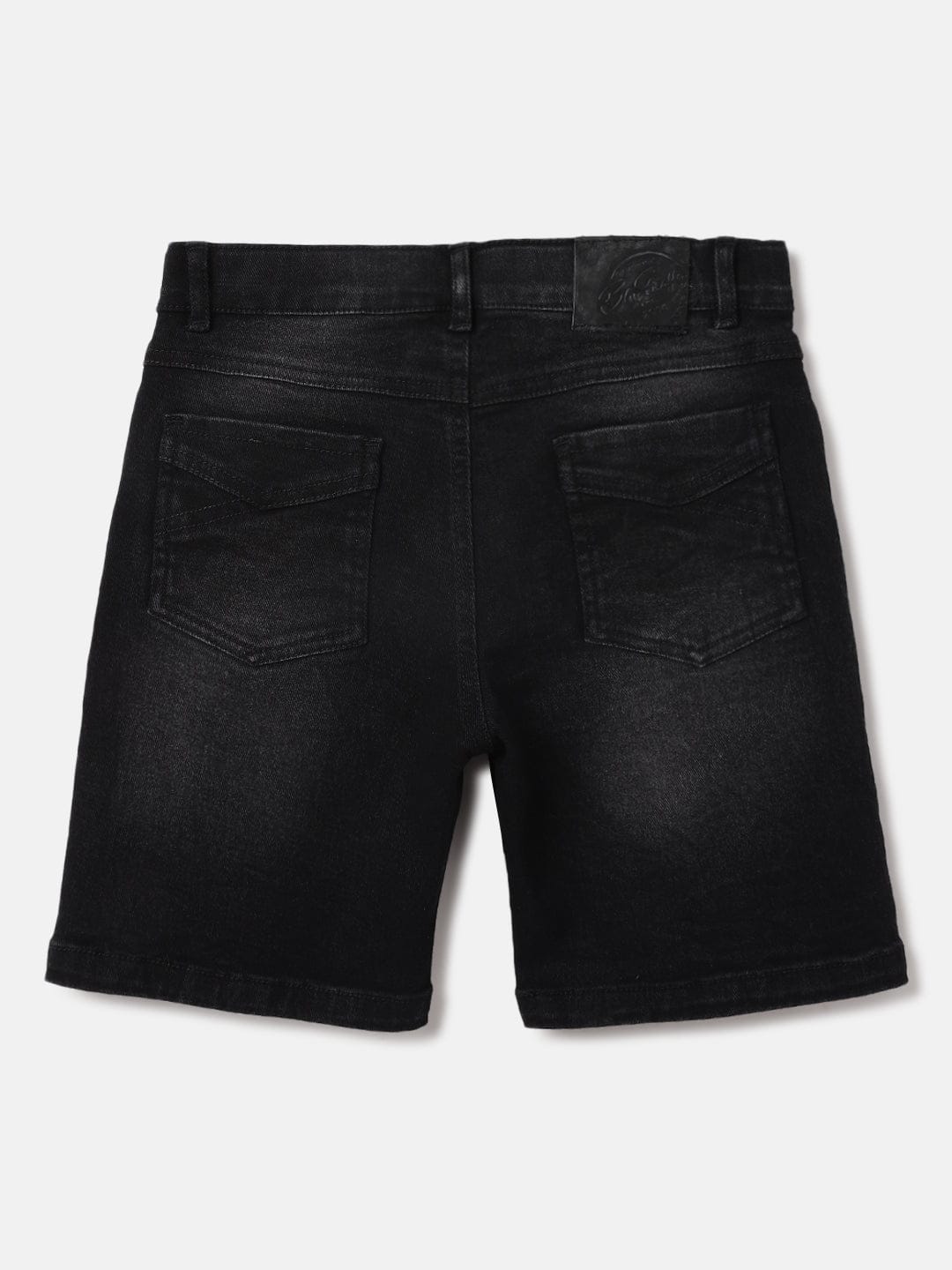 Blue Giraffe Kids Black Regular Fit Solid Shorts