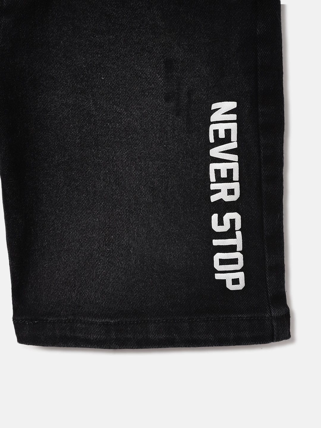 Blue Giraffe Kids Black Regular Fit Solid Shorts