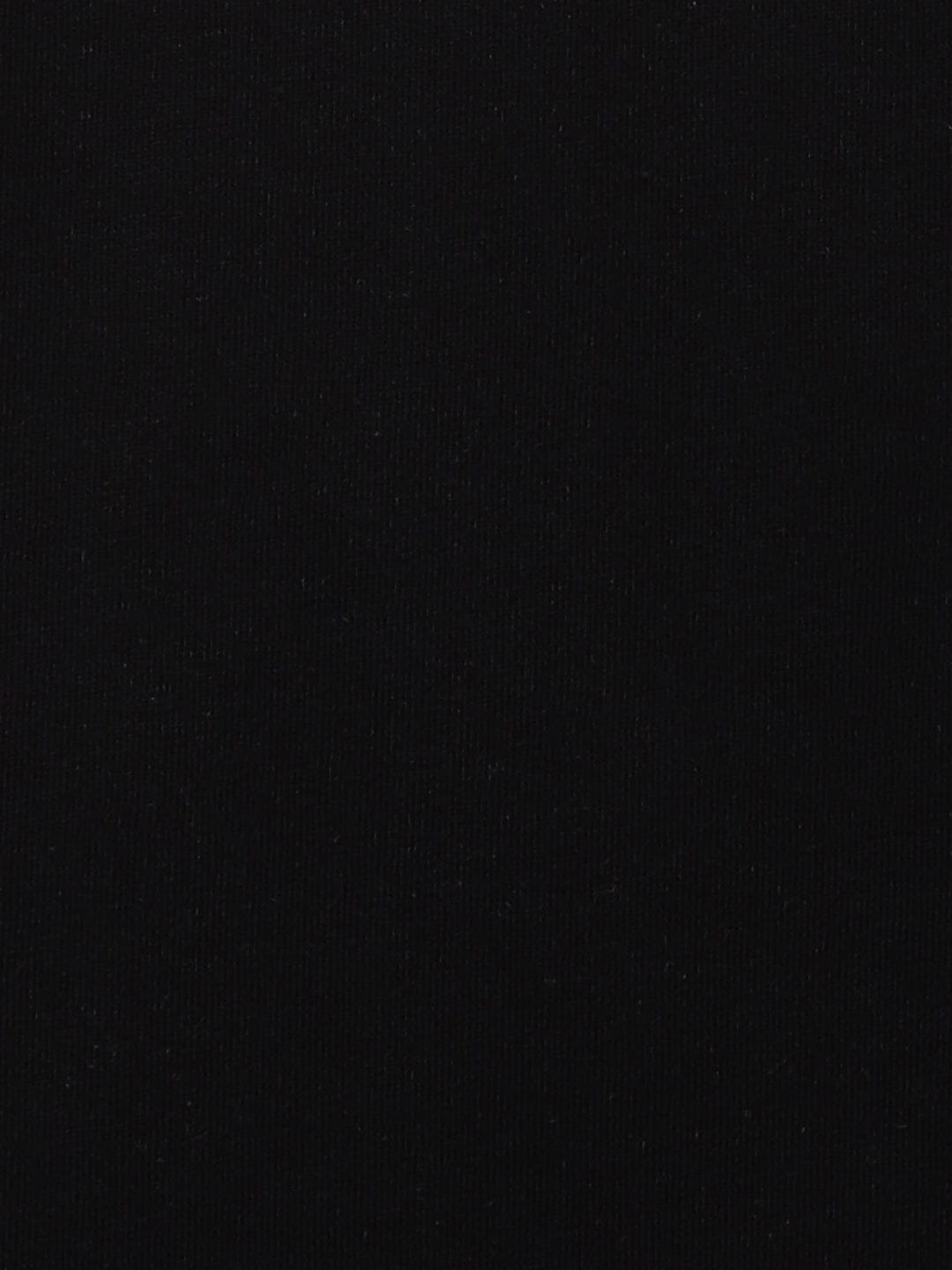 Blue Giraffe Kids Black Solid Crew Neck Tshirt