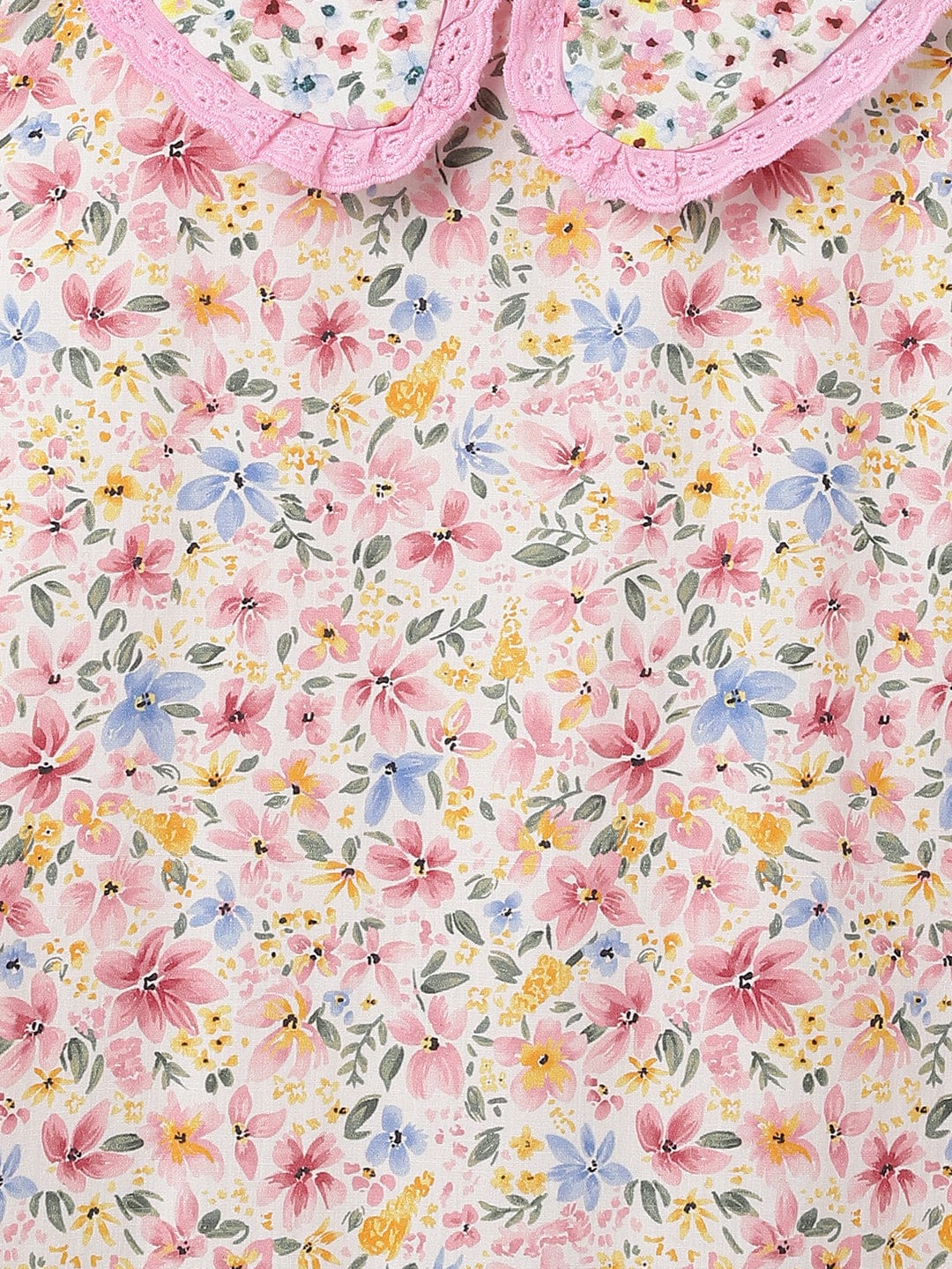 Blue Giraffe Kids Multi Printed Round Neck Dress