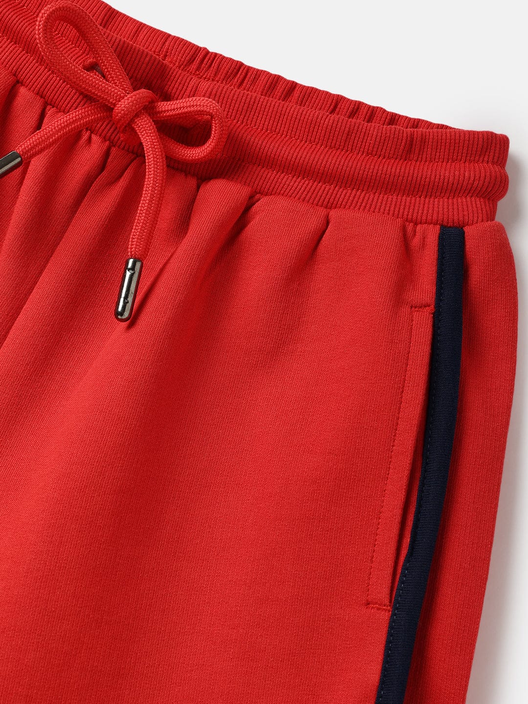 Blue Giraffe Girls Red Regular Fit Solid Shorts