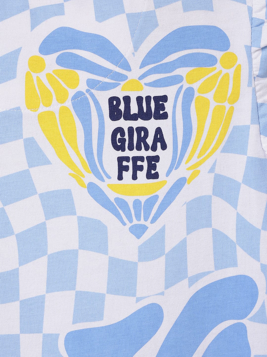 Blue Giraffe Kids Multi Printed Round Neck Tshirt