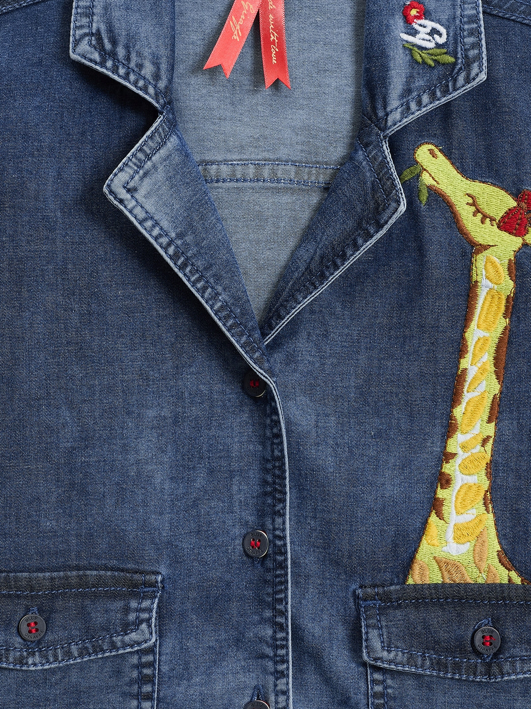 Blue Giraffe Kids Blue Regular Fit Solid Top