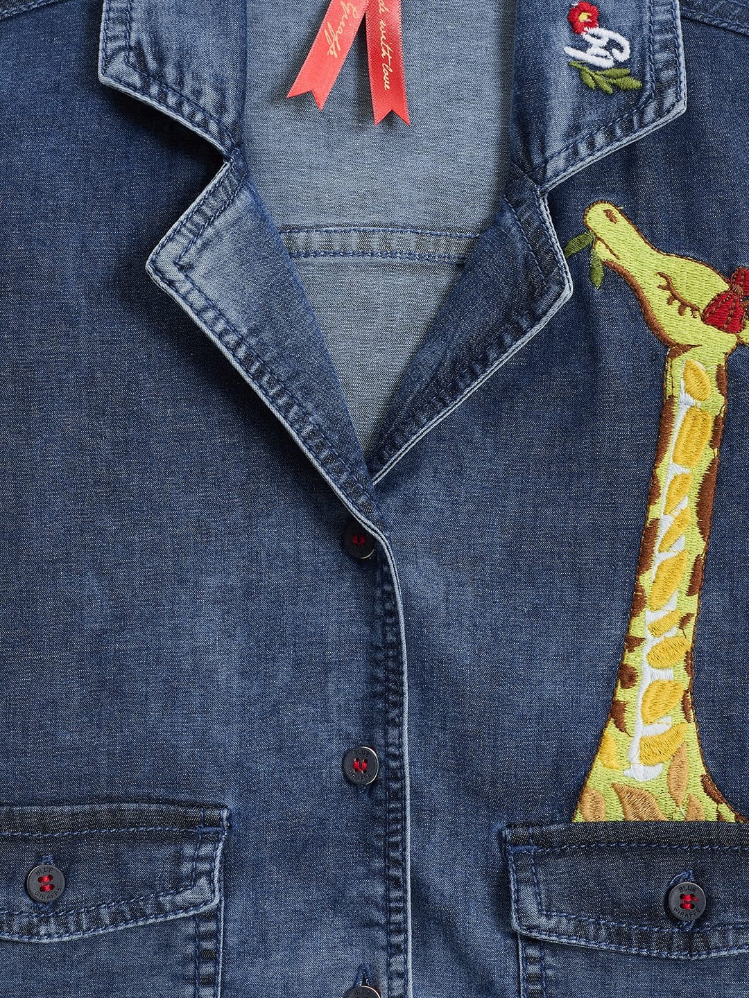 Blue Giraffe Kids Blue Regular Fit Solid Top