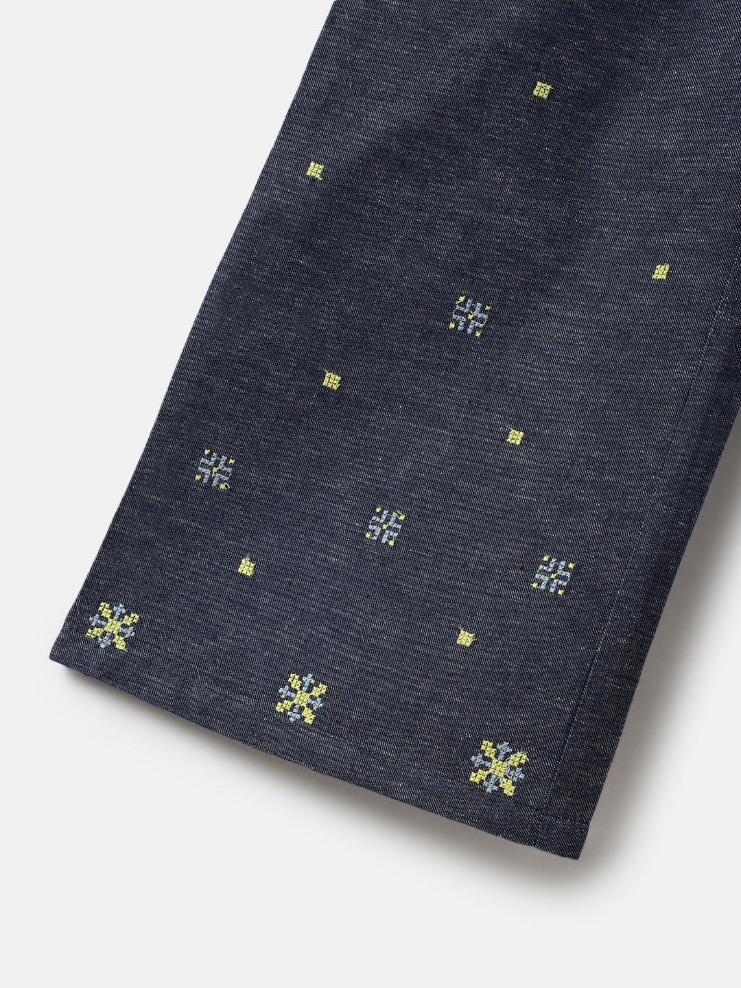 Blue Giraffe Girls Blue Loose Fit Solid Trouser