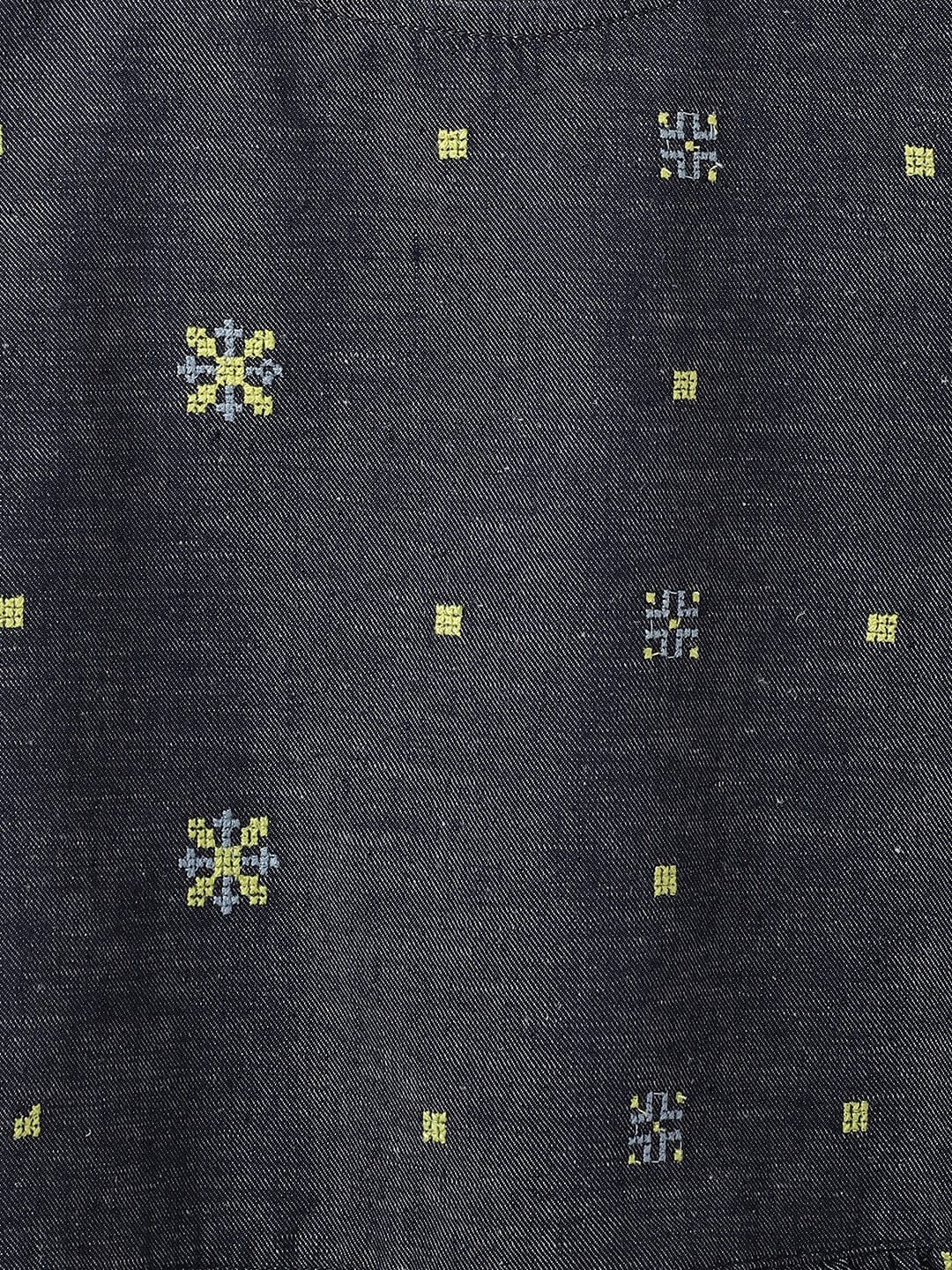 Blue Giraffe Girls Blue Solid Round Neck Top