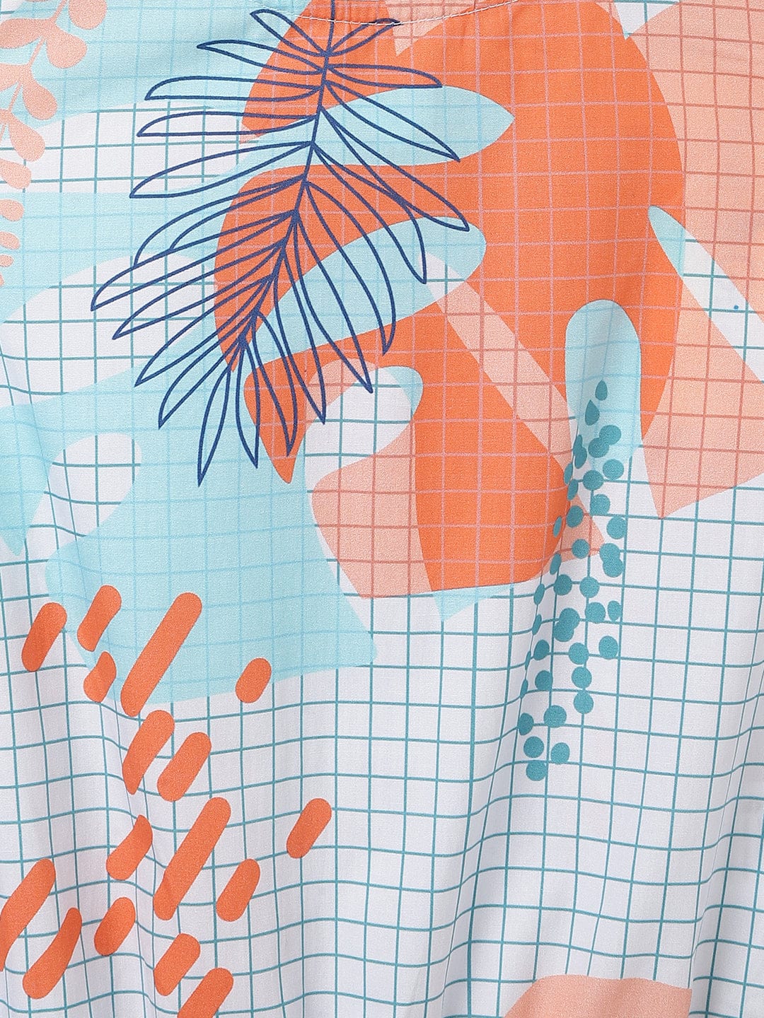 Blue Giraffe Kids Multi Printed Round Neck Top