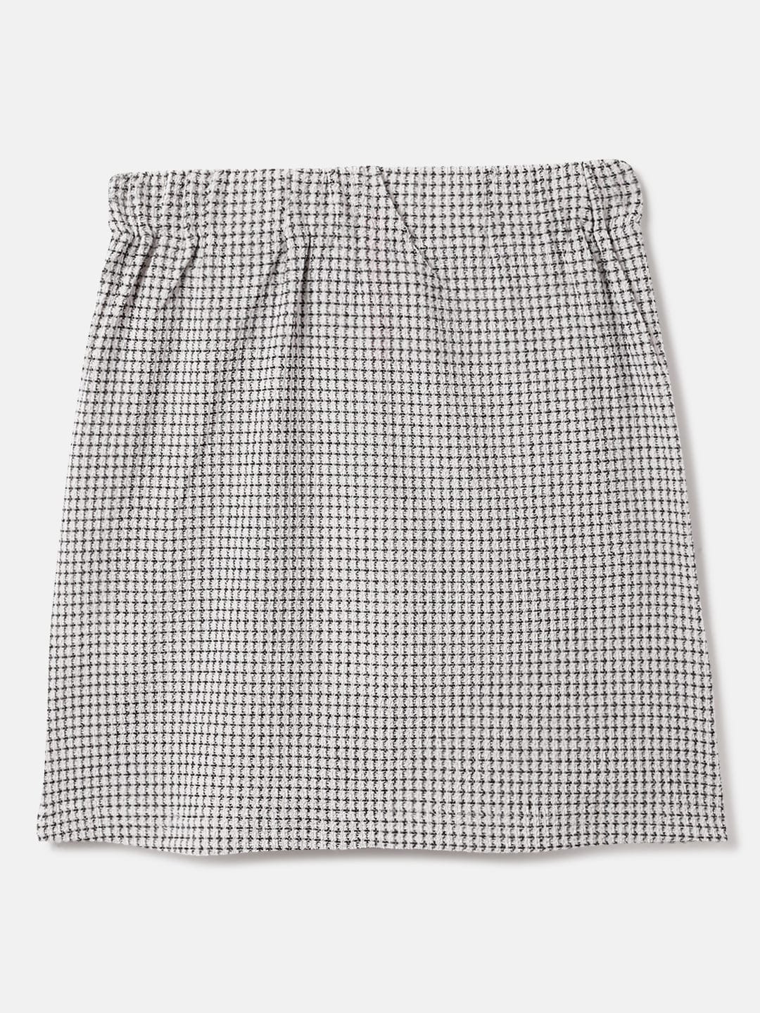 Blue Giraffe Kids Black Regular Fit Milange Skort