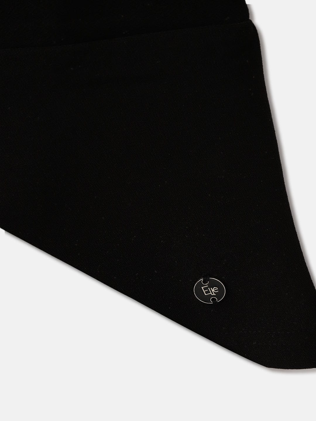 Elle Kids Black Solid Round Neck Dress