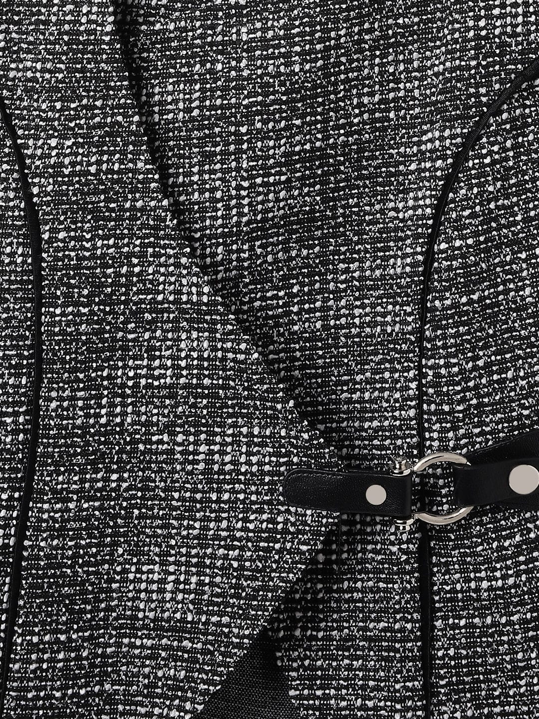 Elle Kids Black Solid V Neck Top