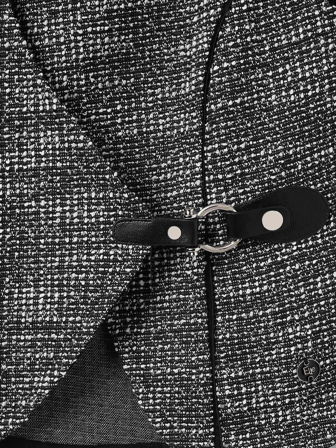 Elle Kids Black Solid V Neck Top