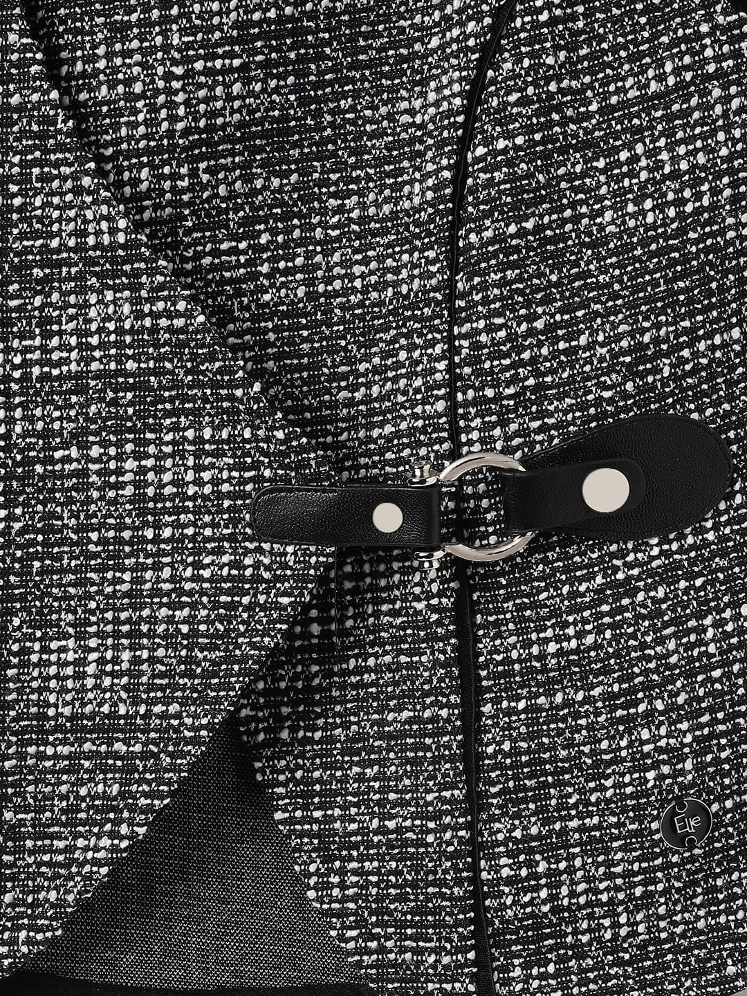 Elle Kids Black Solid V Neck Top