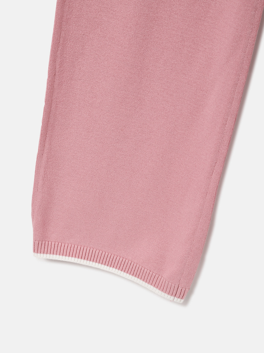 Elle Kids Pink Wide Leg Solid Trouser