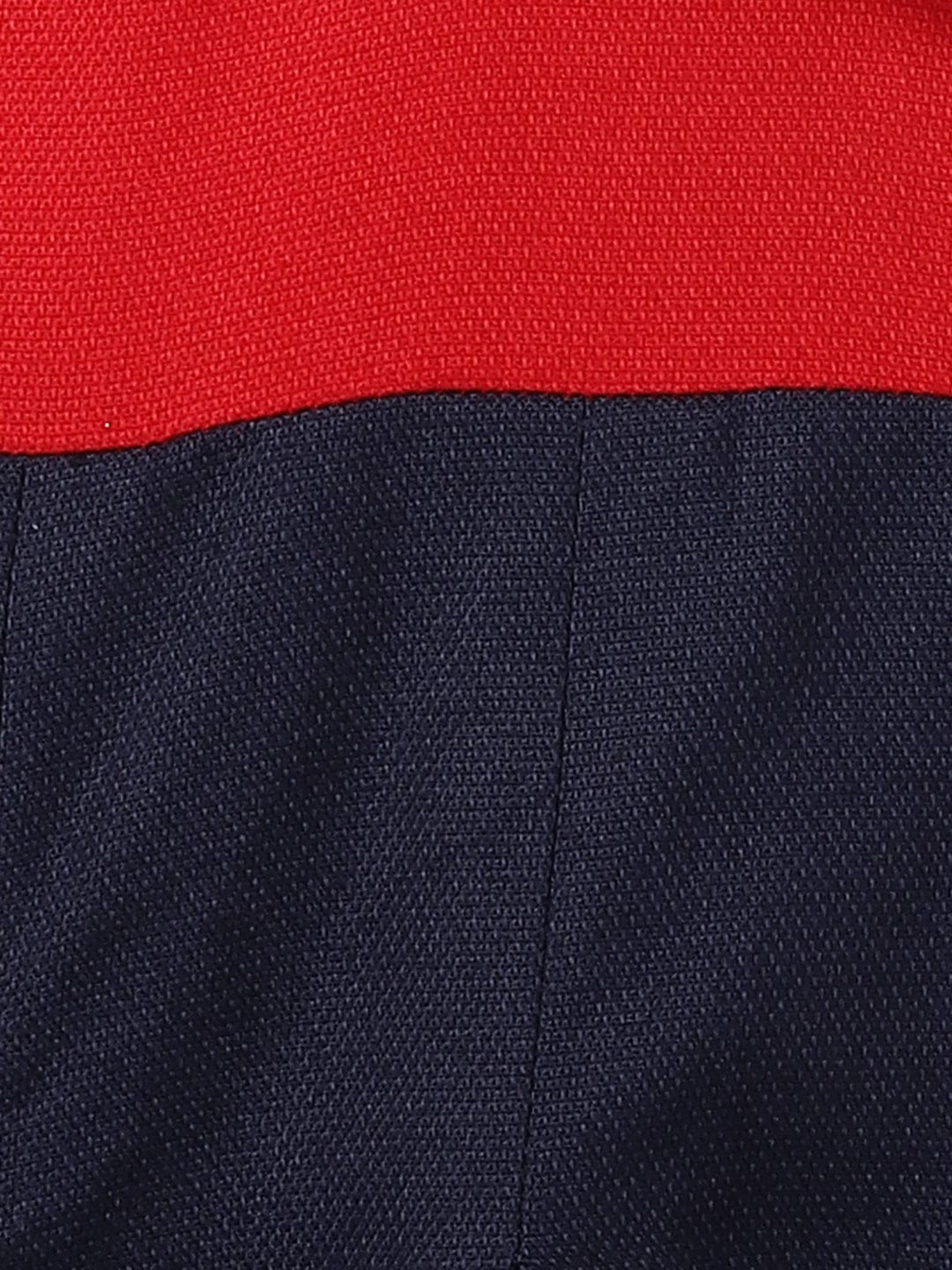 Elle Kids Blue Solid Round Neck Dress