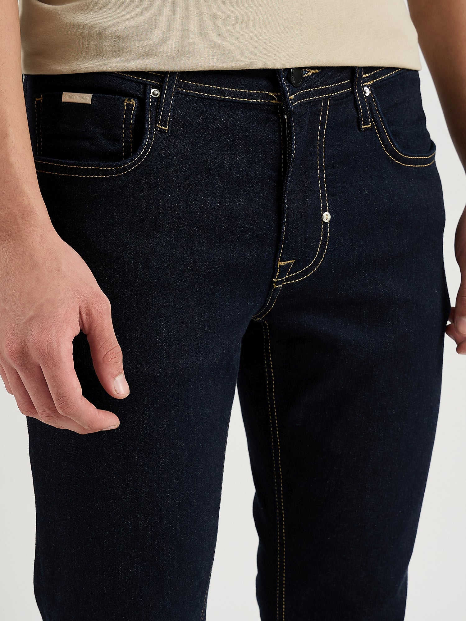 Antony Morato Men Blue Slim Fit Washed Jeans